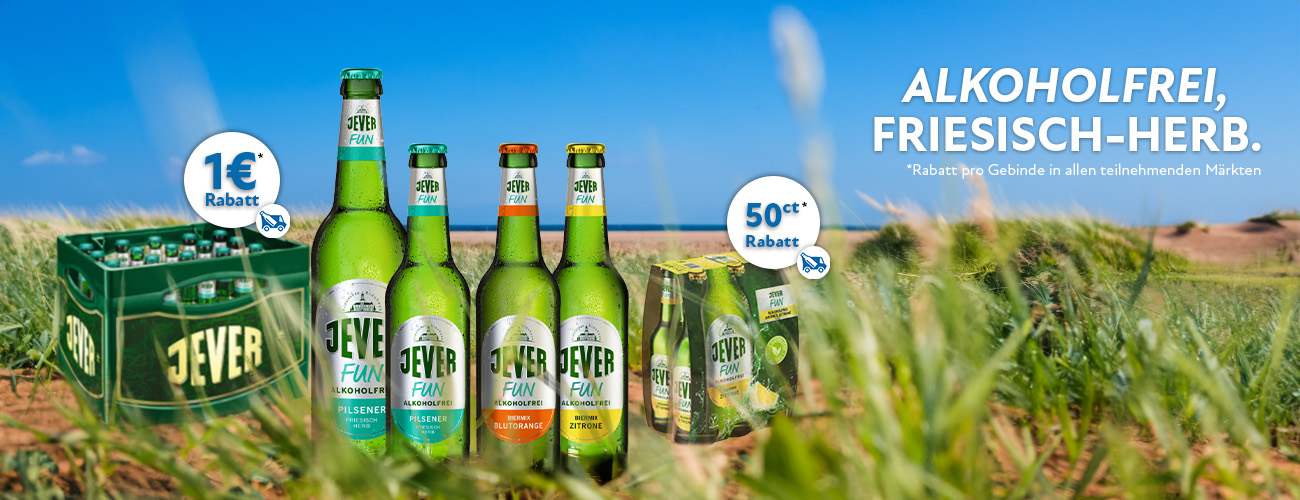 Jever Fun Kistenware Rabattaktion 1 Euro - KW 34 und 35 in 2026